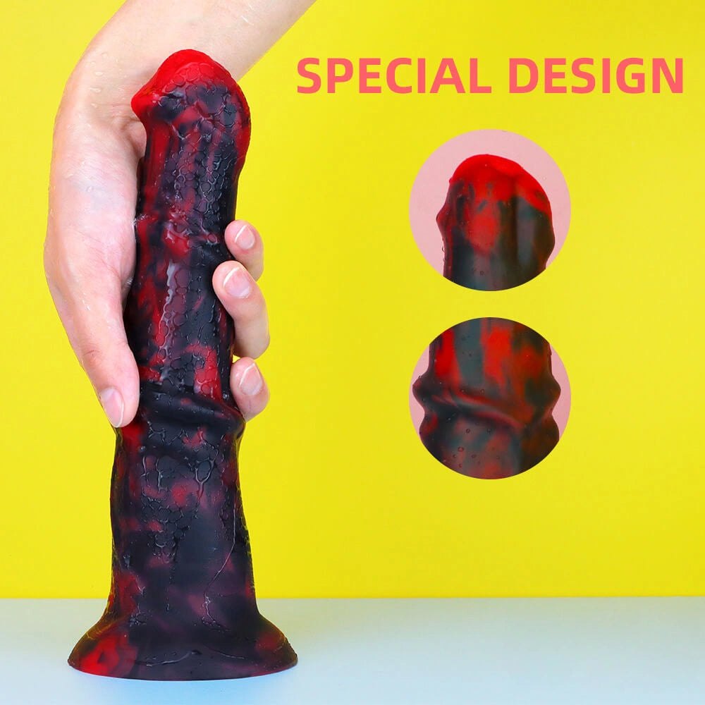 Multi-Color Long Silicone Dildo - Colorful Fantasy Dildo