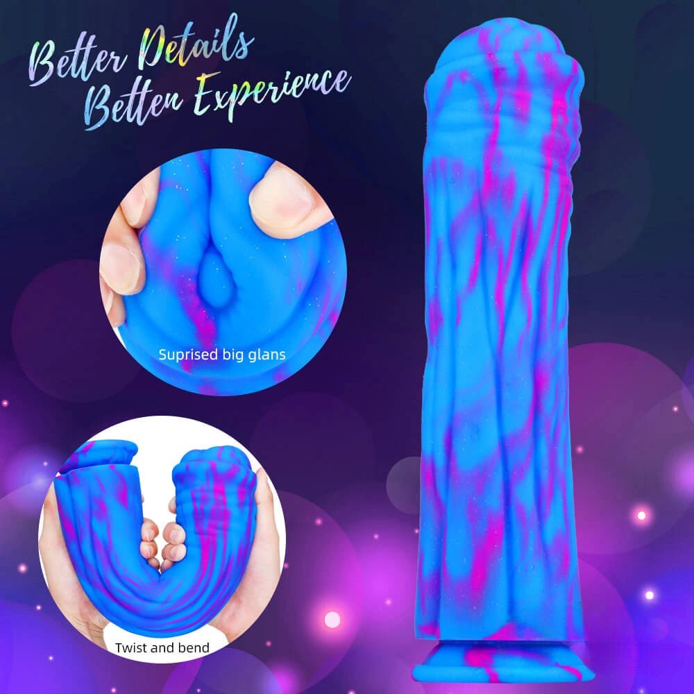 Multicolor Animal-Style Dildo - Thick Horse Dildo 12.8In
