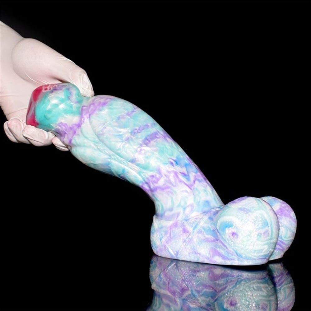 Multicolor Mushroom Head Dildo - Silicone Fantasy Dildo