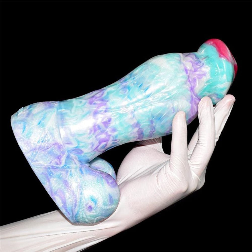 Multicolor Mushroom Head Dildo - Silicone Fantasy Dildo