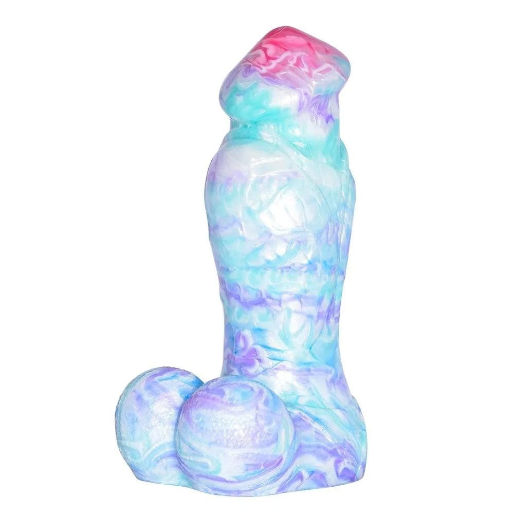 Multicolor Mushroom Head Dildo - Silicone Fantasy Dildo