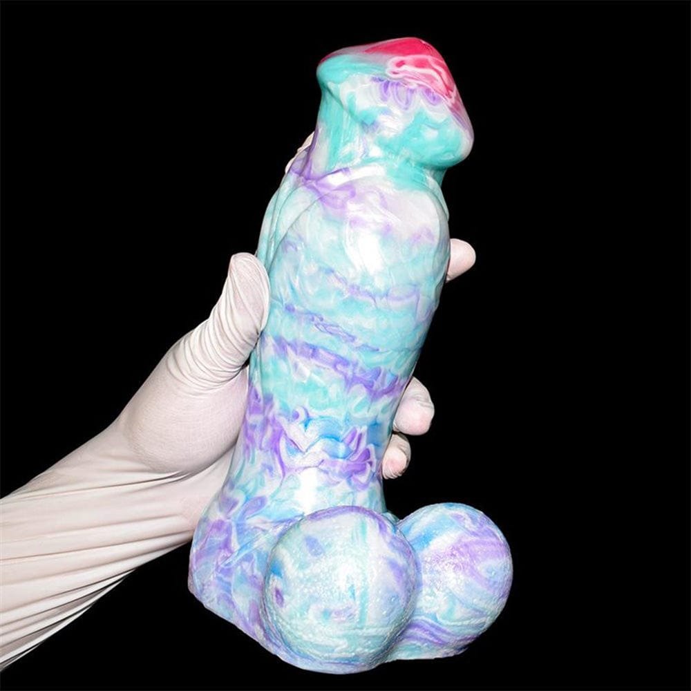 Multicolor Mushroom Head Dildo - Silicone Fantasy Dildo
