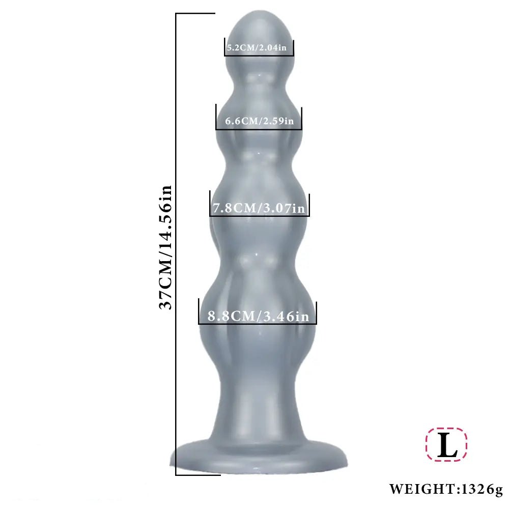 Muscle Shaped Anal Plug - Graduated Silicone Butt Plug
