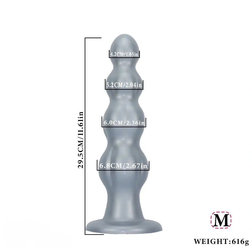Muscle Shaped Anal Plug - Graduated Silicone Butt Plug