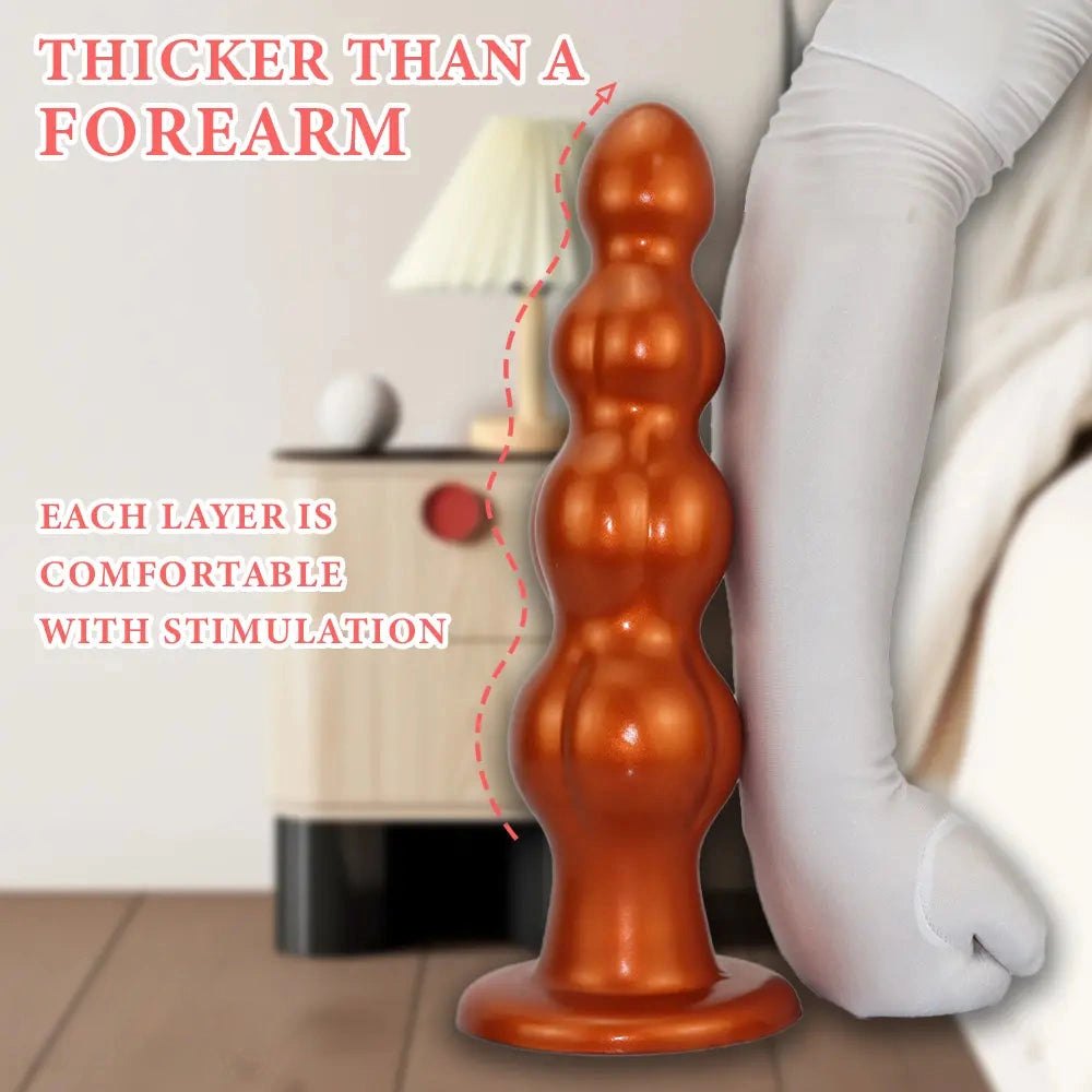 Muscle Shaped Anal Plug - Graduated Silicone Butt Plug