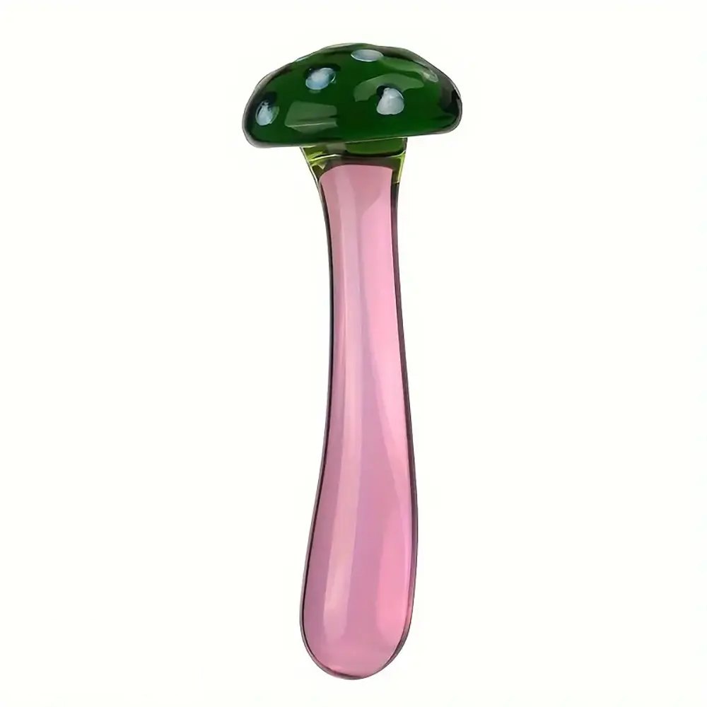 Mushroom Cap Glass Dildo - Compact Glass Dildo
