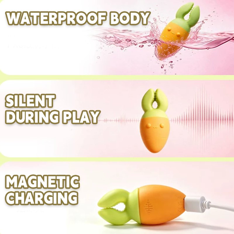 Mushroom & Carrot Vibrator Set - Clitoral G-Spot Stimulator