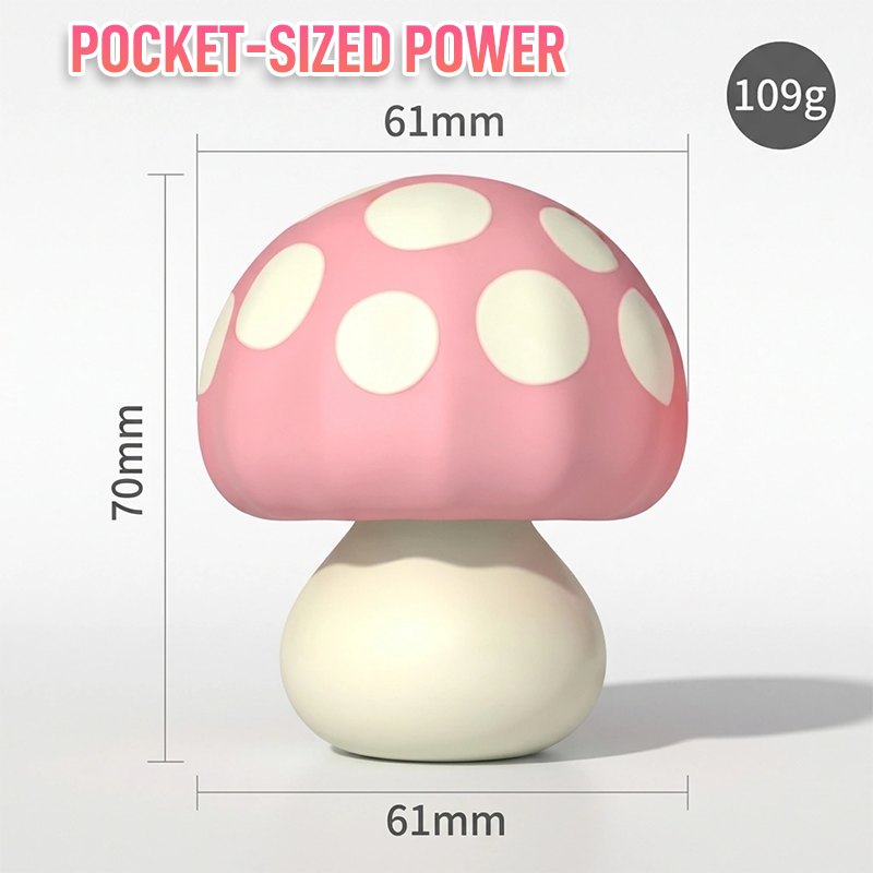 Mushroom Pocket Clit Vibrator - Palm Sized Clit Stimulator