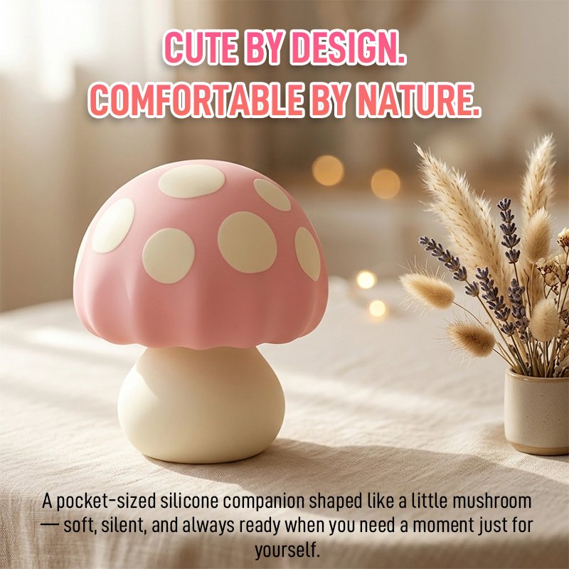 Mushroom Pocket Clit Vibrator - Palm Sized Clit Stimulator