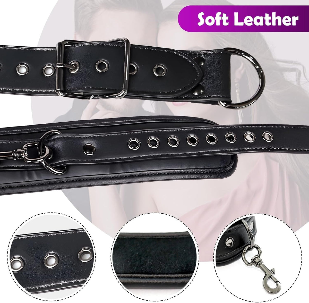 Neck to Wrist Restraint Kit with Chain - Sex Restraints Kit