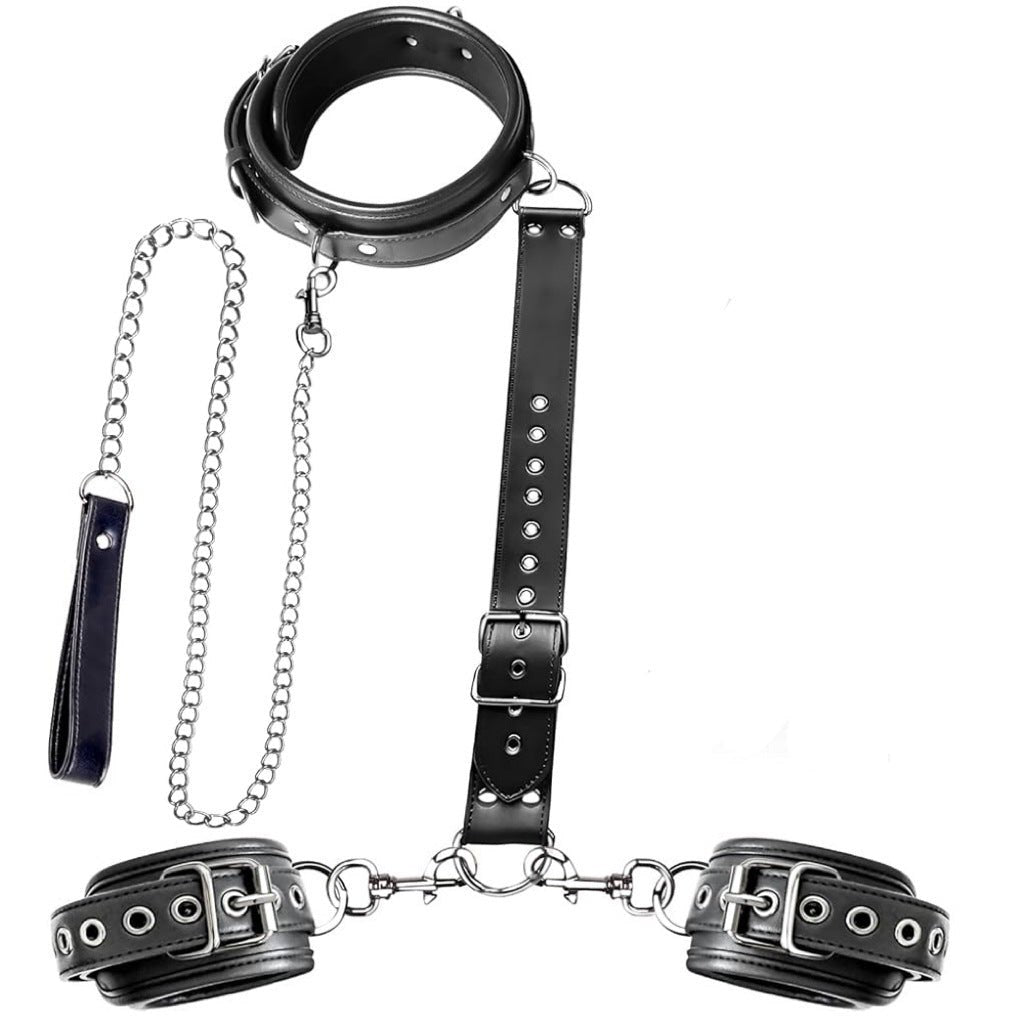 Neck to Wrist Restraint Kit with Chain - Sex Restraints Kit