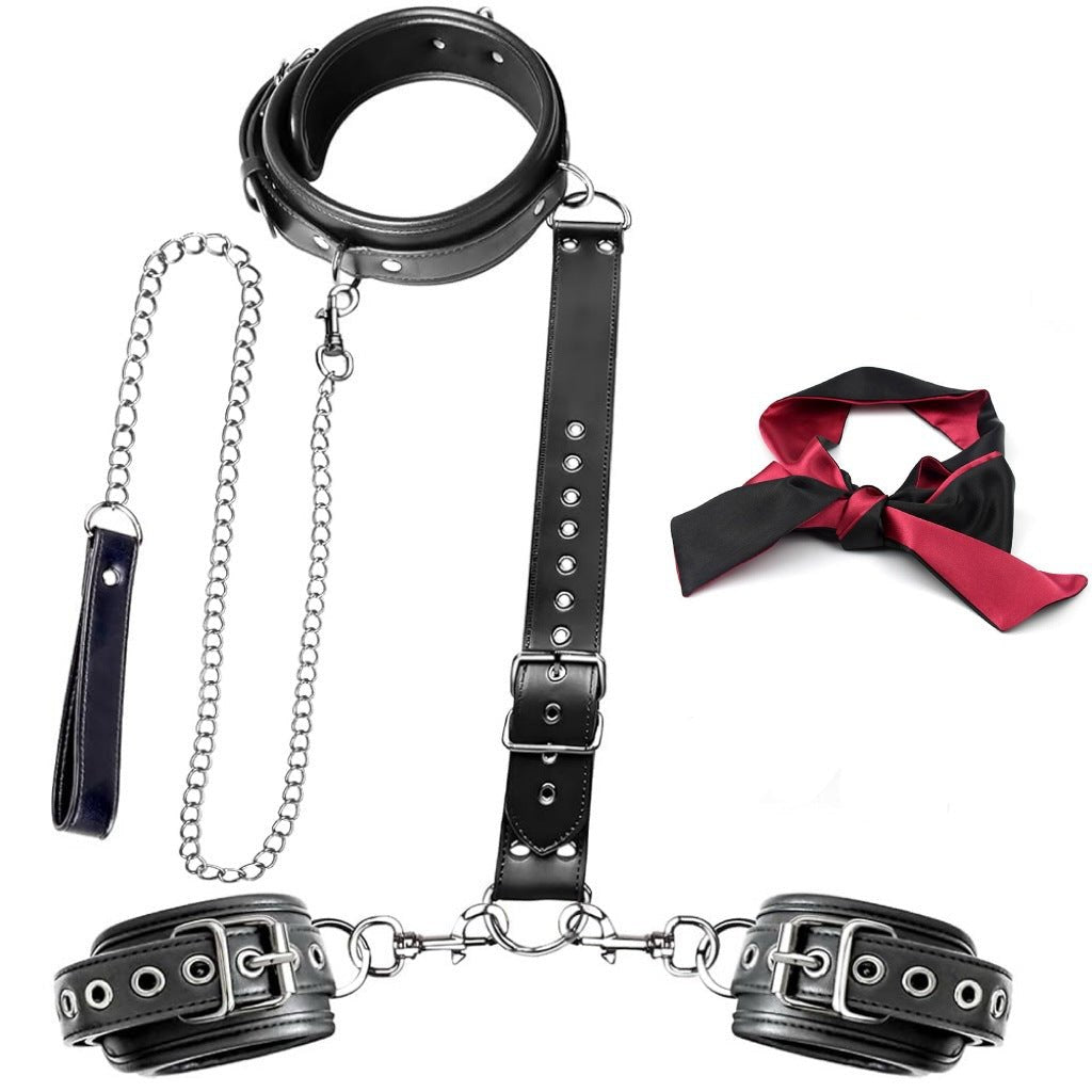 Neck to Wrist Restraint Kit with Chain - Sex Restraints Kit