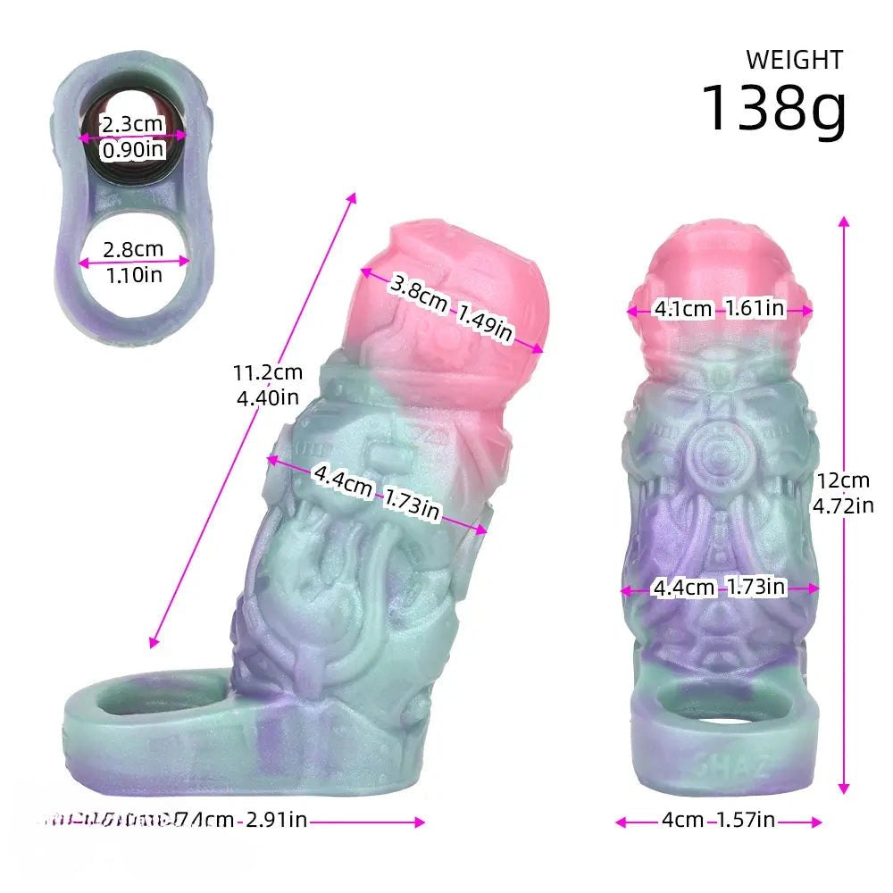 Nesting Maw Fantasy Dildo 5 in - Alien Creature Sleeve Dildo