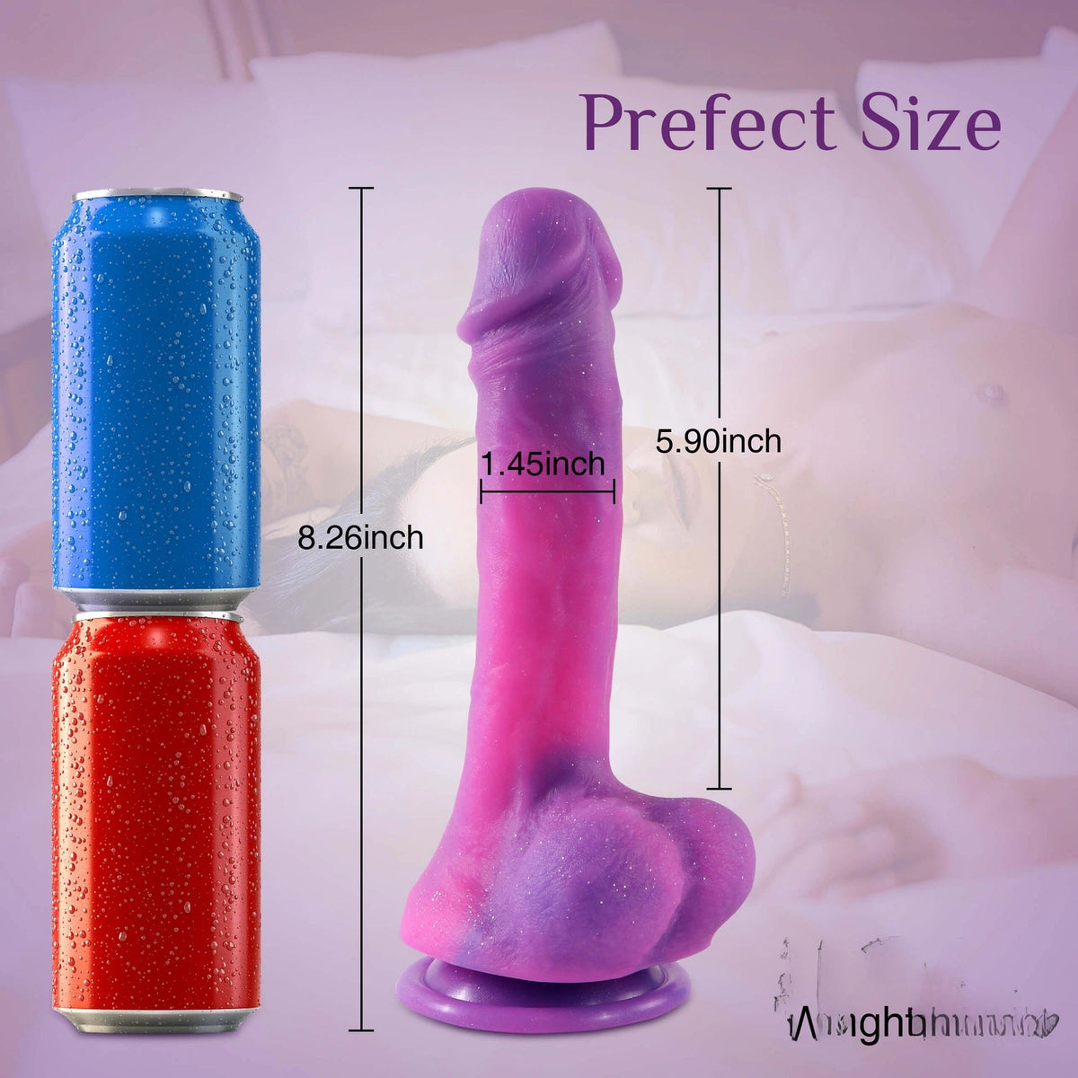 Night Sky Suction Cup Dildo - Silicone Dildo With Base