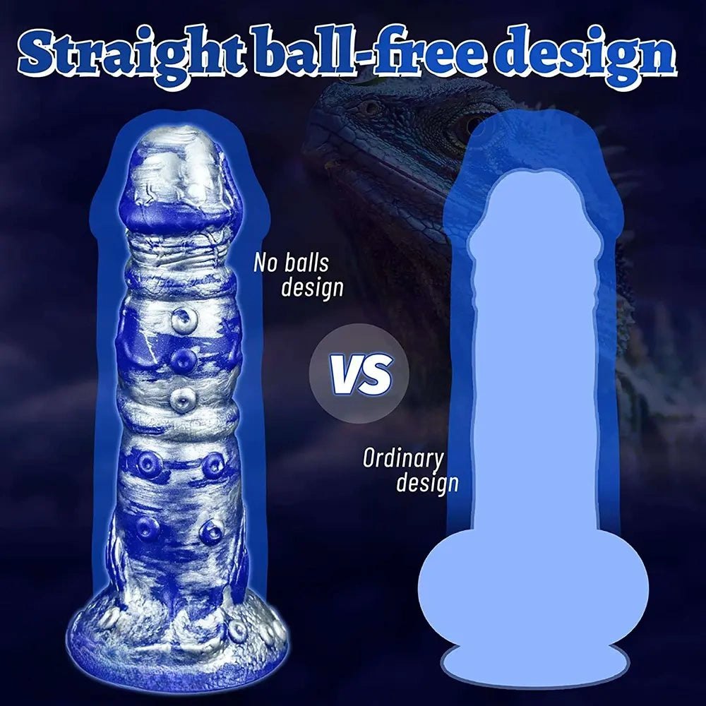 Oceanic Swirl Fantasy Dildo - Silicone Monster Dildo