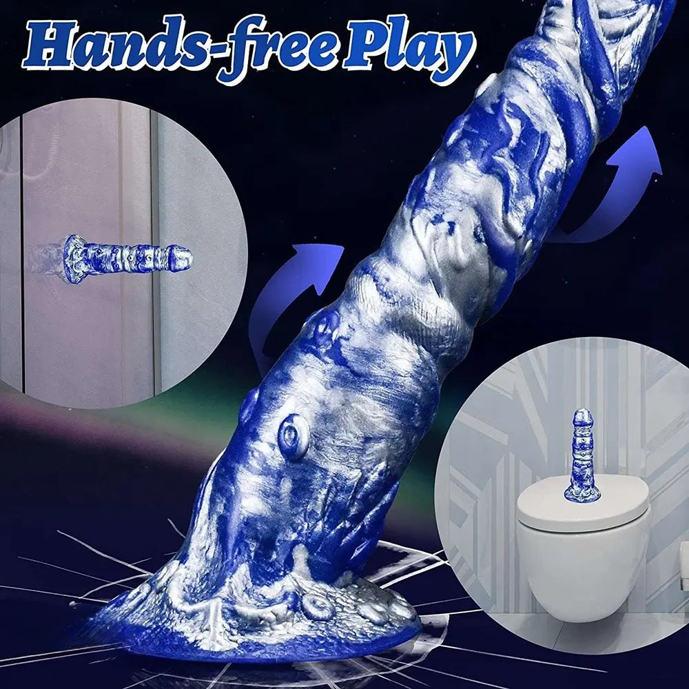Oceanic Swirl Fantasy Dildo - Silicone Monster Dildo