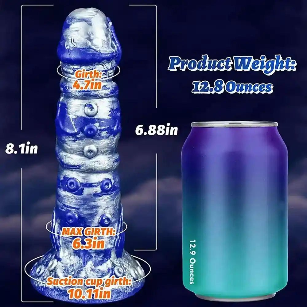 Oceanic Swirl Fantasy Dildo - Silicone Monster Dildo