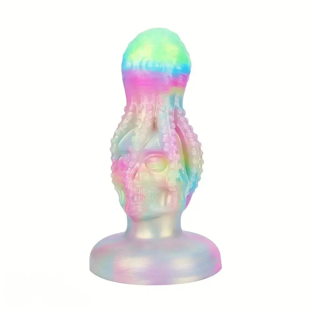 Octopus Skull Fantasy Plug Dildo - Iridescent Monster Dildo
