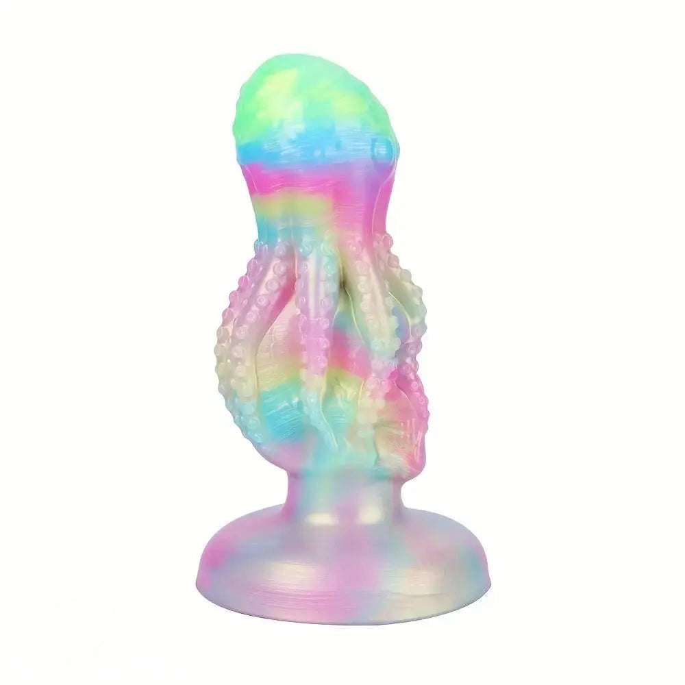 Octopus Skull Fantasy Plug Dildo - Iridescent Monster Dildo
