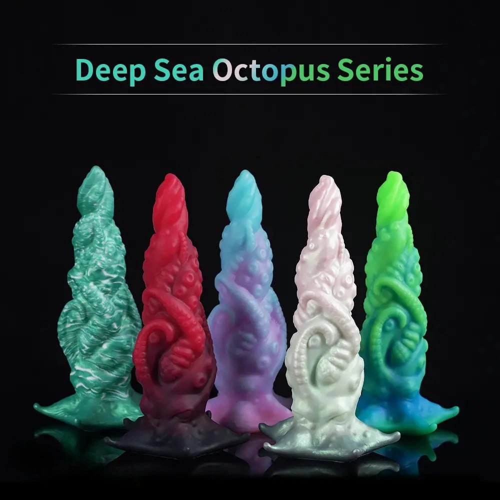 Octopus Tentacle Dildo, 6 Colors - Dragon Dildo Fantasy Toy