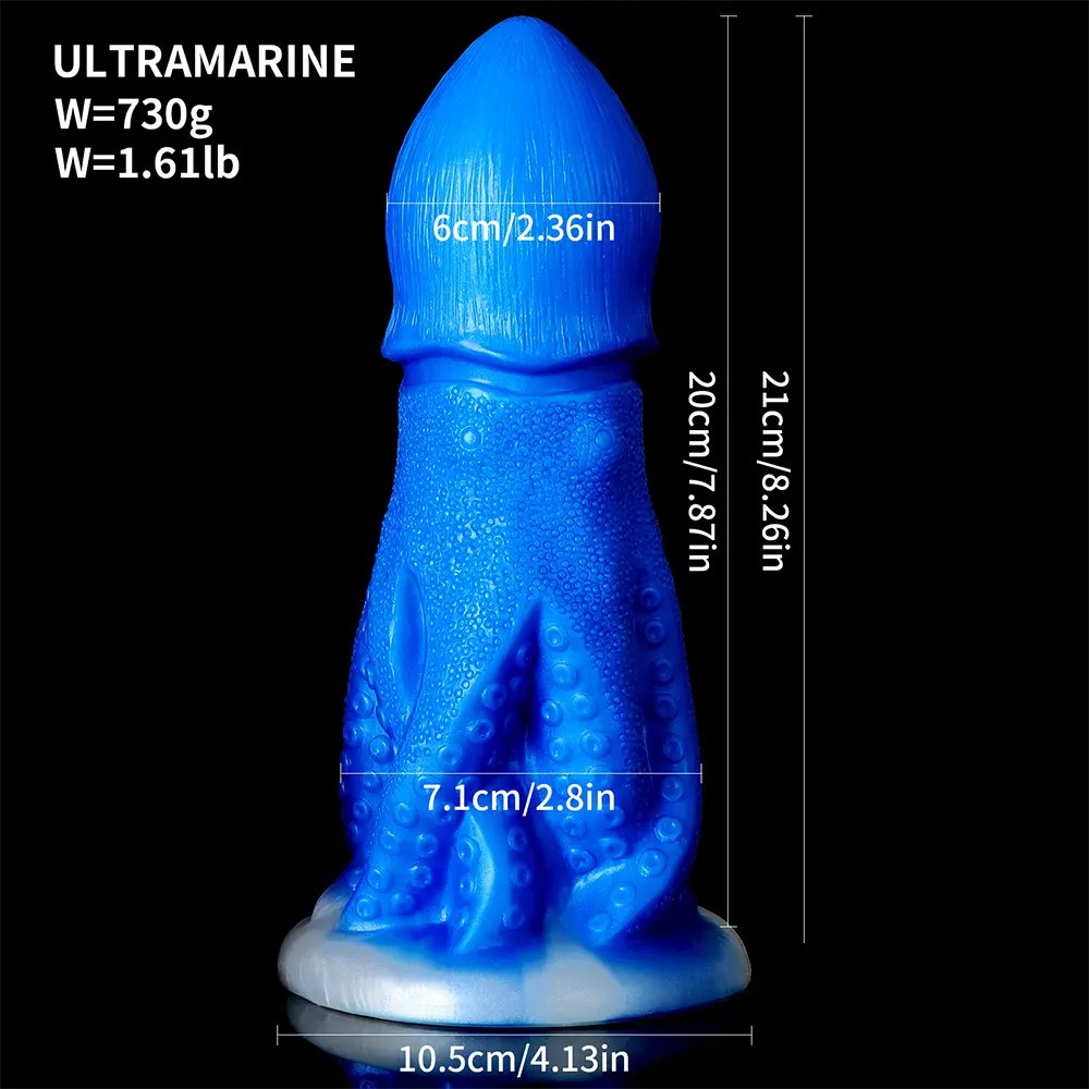 Octopus Tentacle Fantasy Dildo 8 In - Silicone Monster Dildo