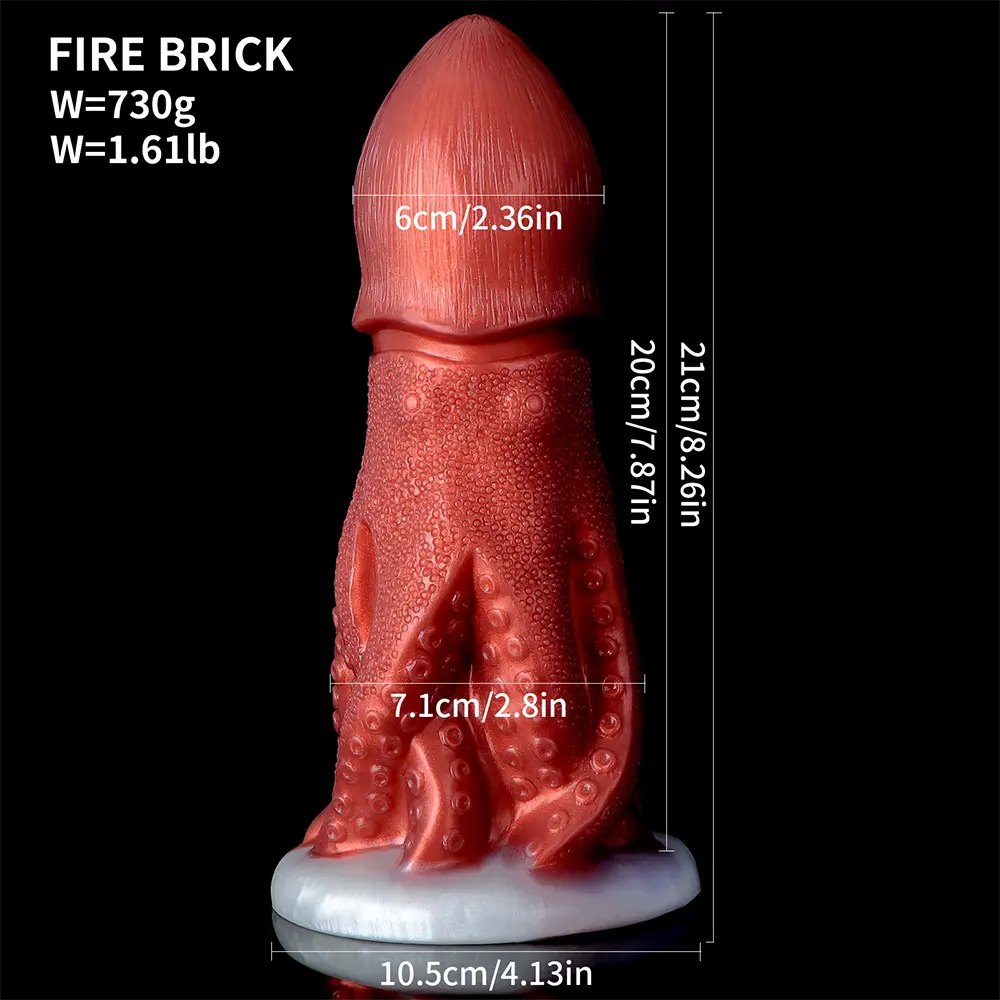 Octopus Tentacle Fantasy Dildo 8 In - Silicone Monster Dildo