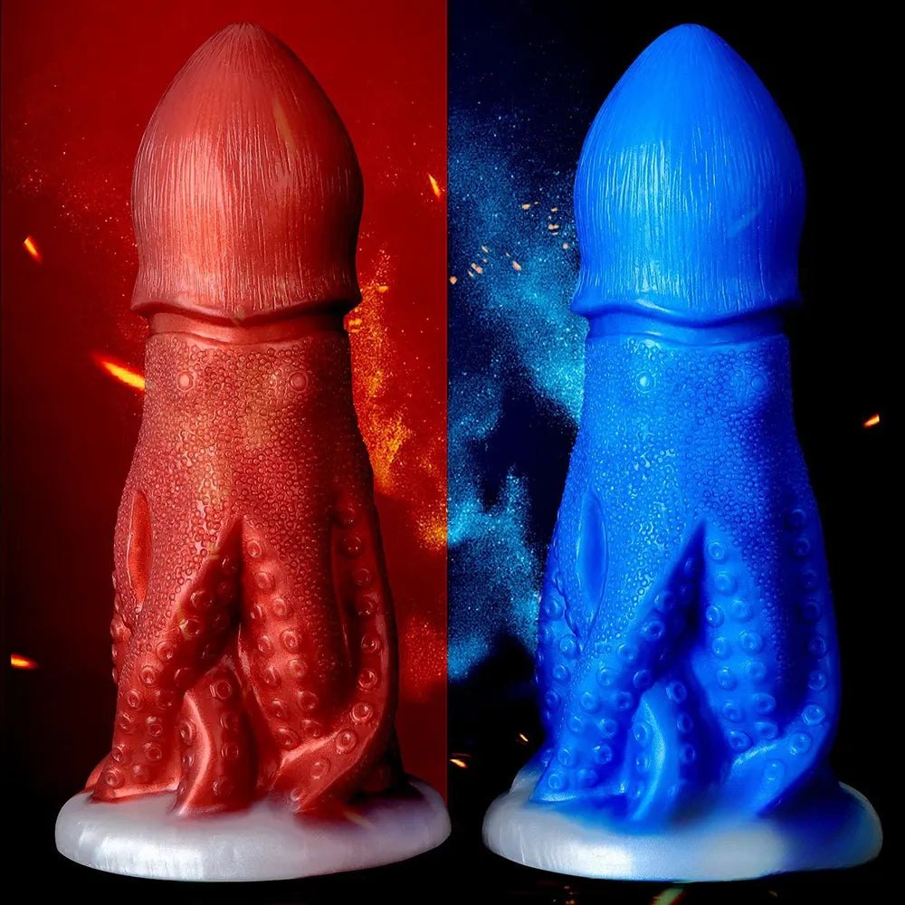 Octopus Tentacle Fantasy Dildo 8 In - Silicone Monster Dildo