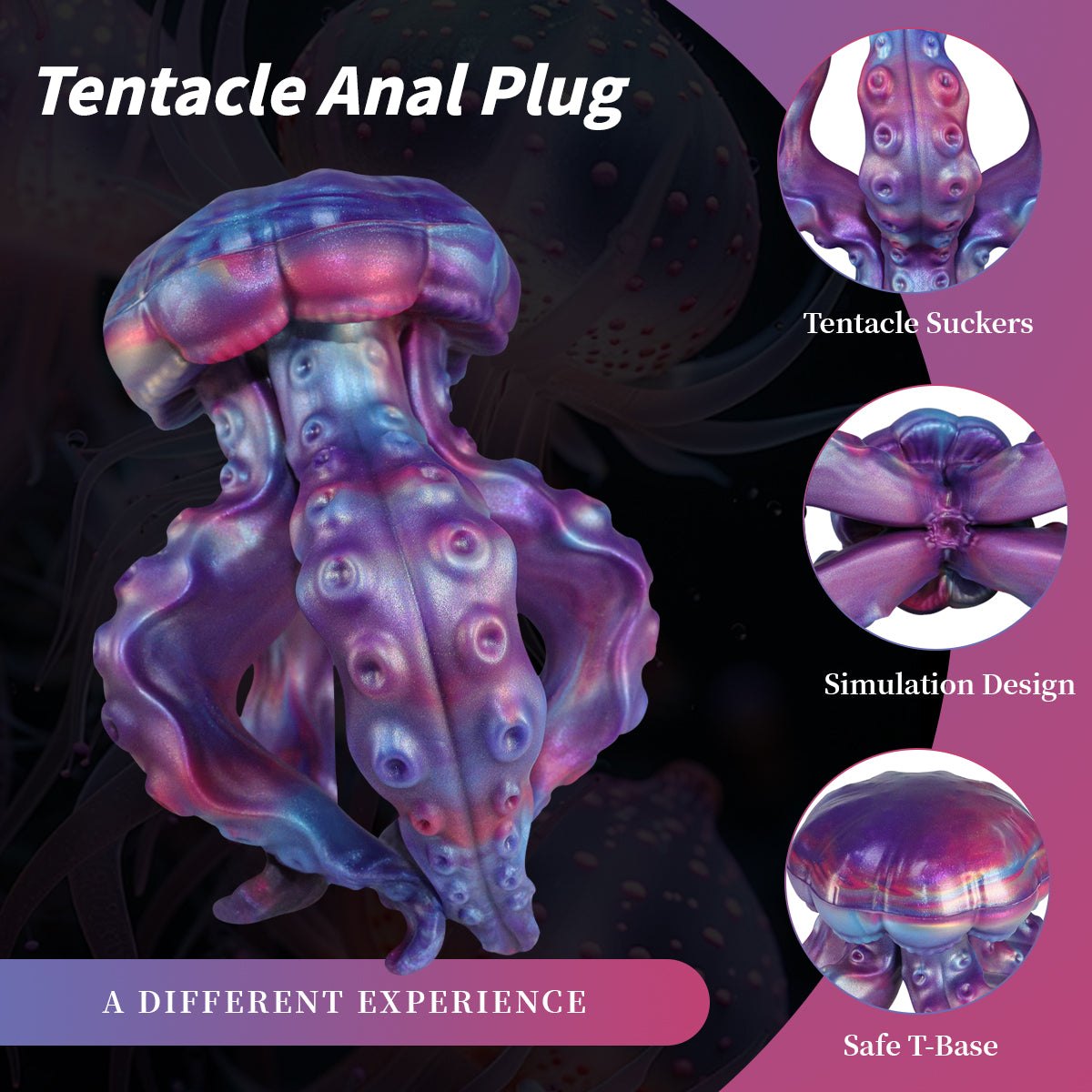 Octopus Tentacle Anal Plug - Fantasy Silicone Butt Plug