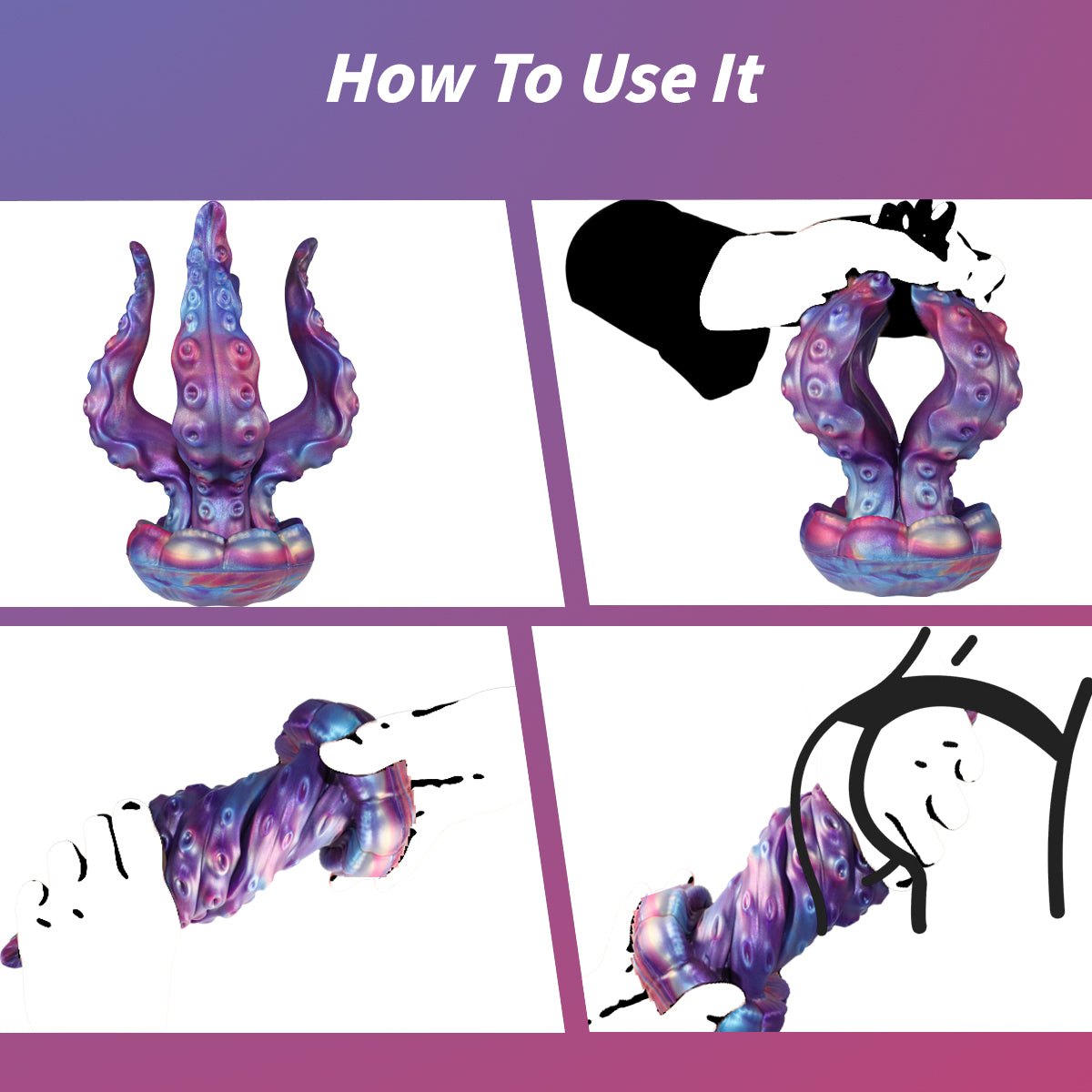 Octopus Tentacle Anal Plug - Fantasy Silicone Butt Plug