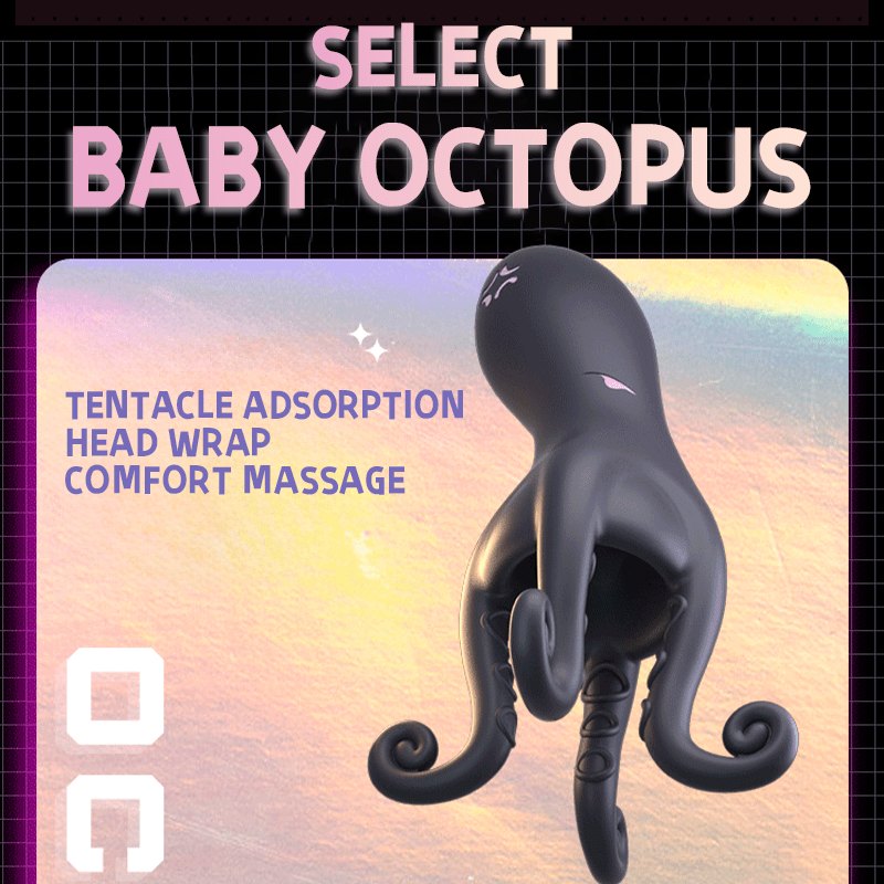 Octopus Tentacle Male Masturbator - Vibrating Stroker Toy