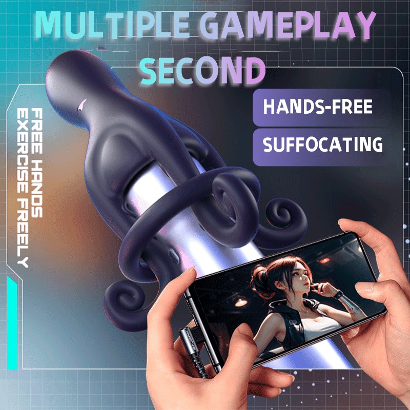Octopus Tentacle Male Masturbator - Vibrating Stroker Toy