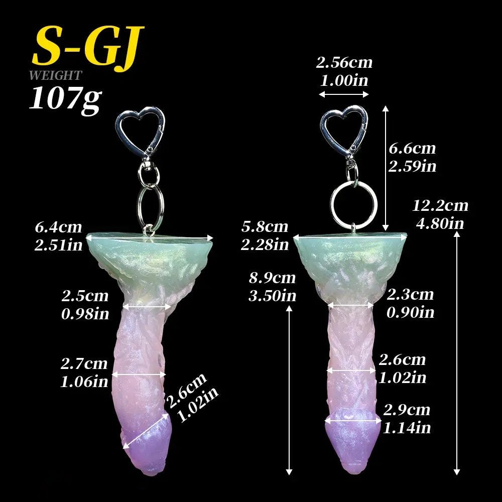 Octopus Tentacle Pendant Dildo - Silicone Fantasy Monster Dildo