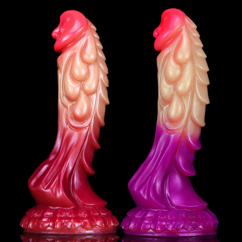 Ombre Dragon Fantasy Silicone Dildo - Silicone Monster Dildo