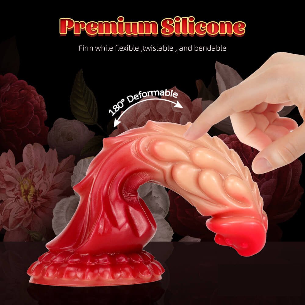 Ombre Dragon Fantasy Silicone Dildo - Silicone Monster Dildo