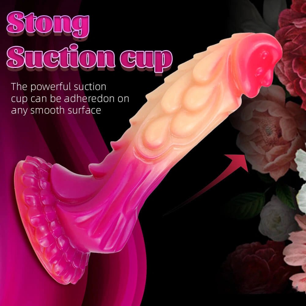 Ombre Dragon Fantasy Silicone Dildo - Silicone Monster Dildo