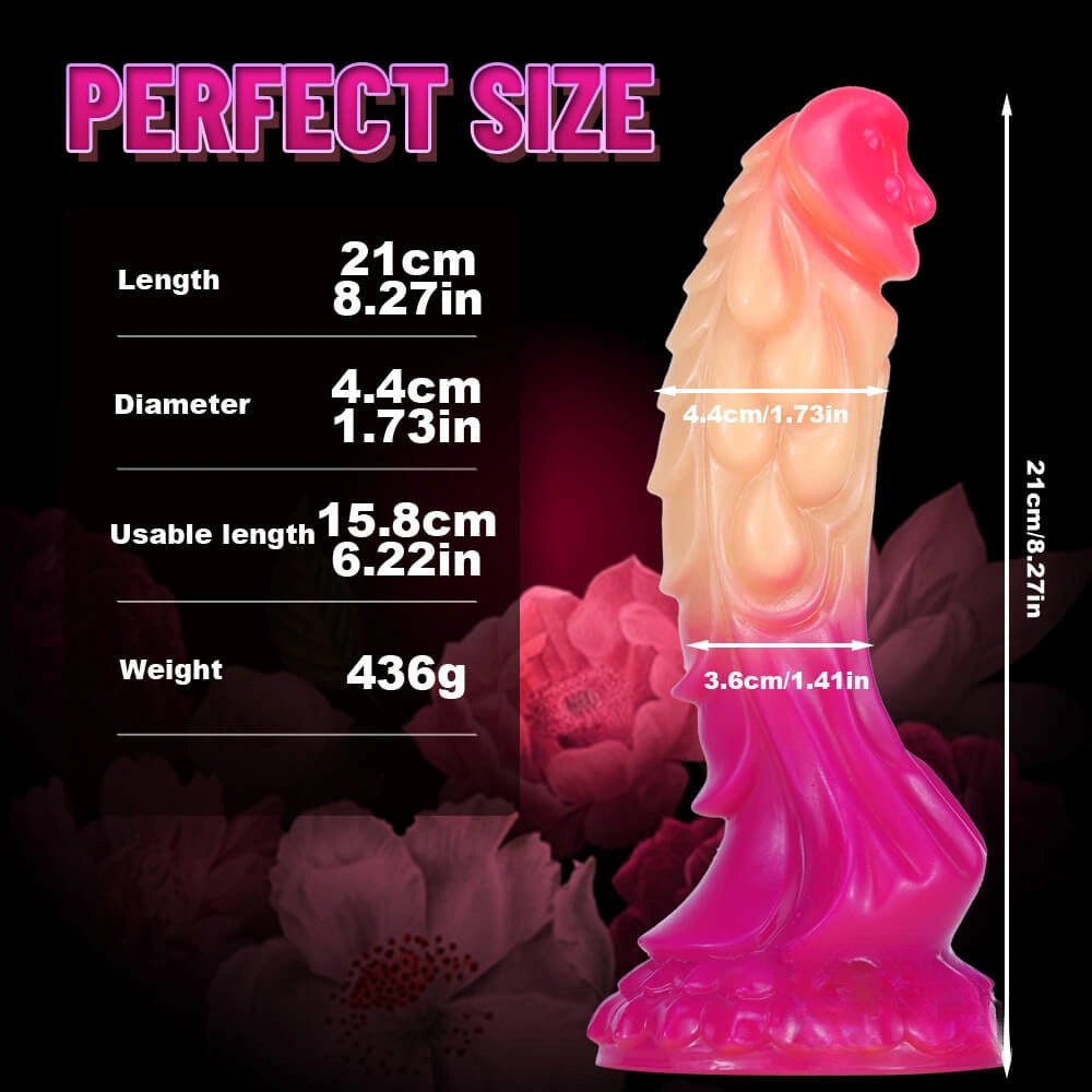 Ombre Dragon Fantasy Silicone Dildo - Silicone Monster Dildo