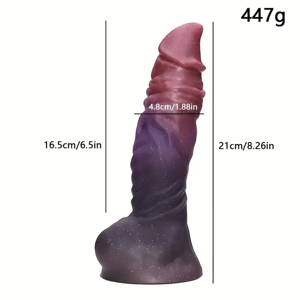 Ombre Fantasy Monster Dildo 8 in - Fantasy Monster Dildo