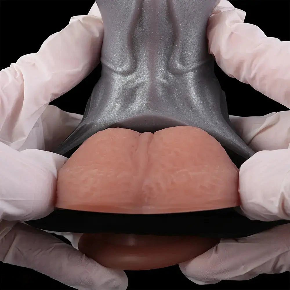 Ombre Hollow Dildo Sleeve - Pink Silicone Extender Sleeve