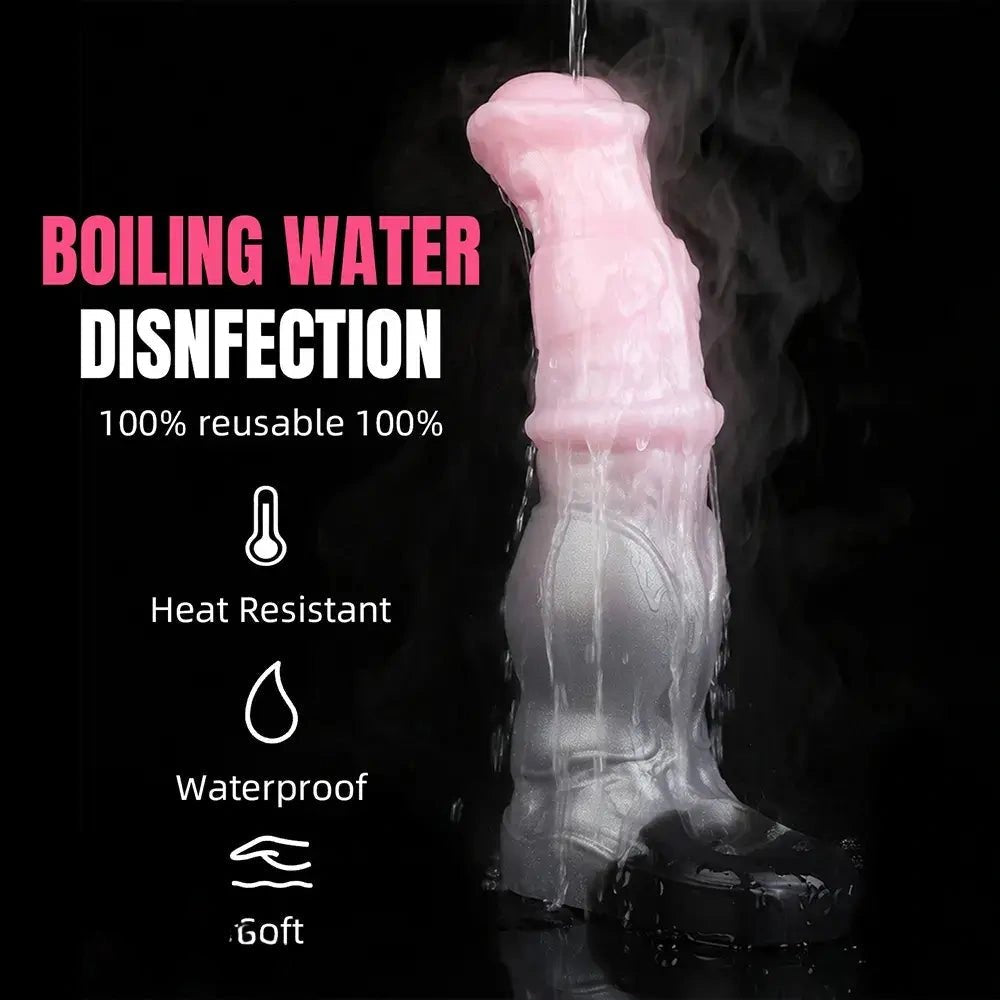 Ombre Hollow Dildo Sleeve - Pink Silicone Extender Sleeve