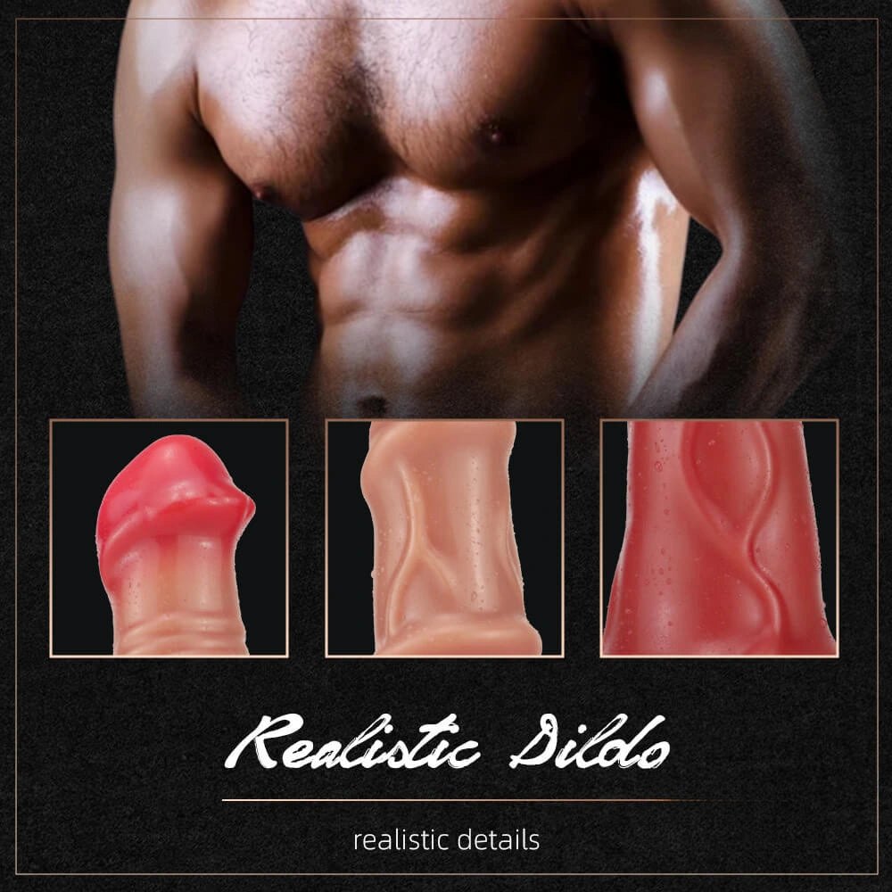 Ombre Horse Dildo - Curved Horse Knot Animal Dildo