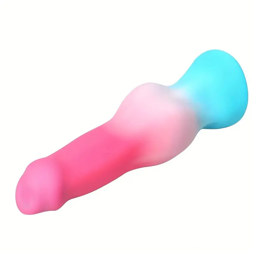 Ombre Knot Animal Silicone Dildo - Knotted Animal Dildo