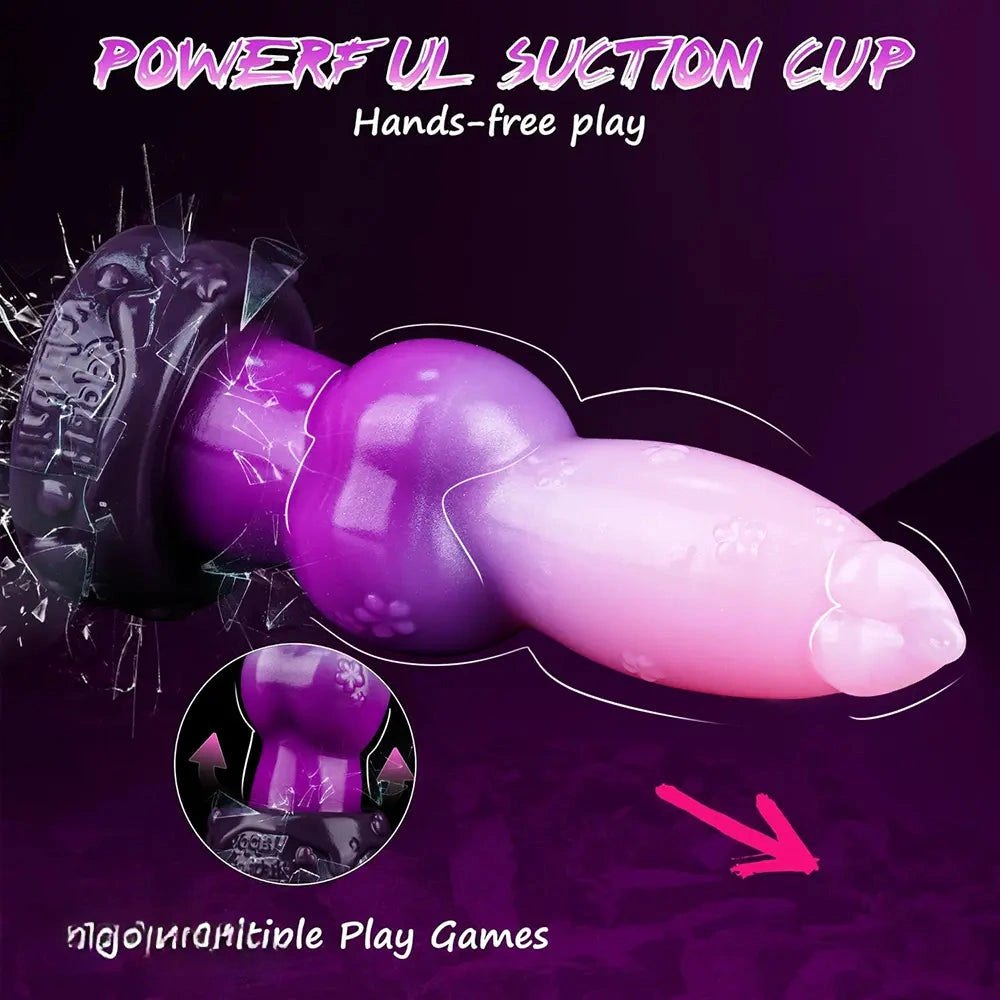 Ombre Knot Animal Dildo - Knotted Horse-Style Dildo