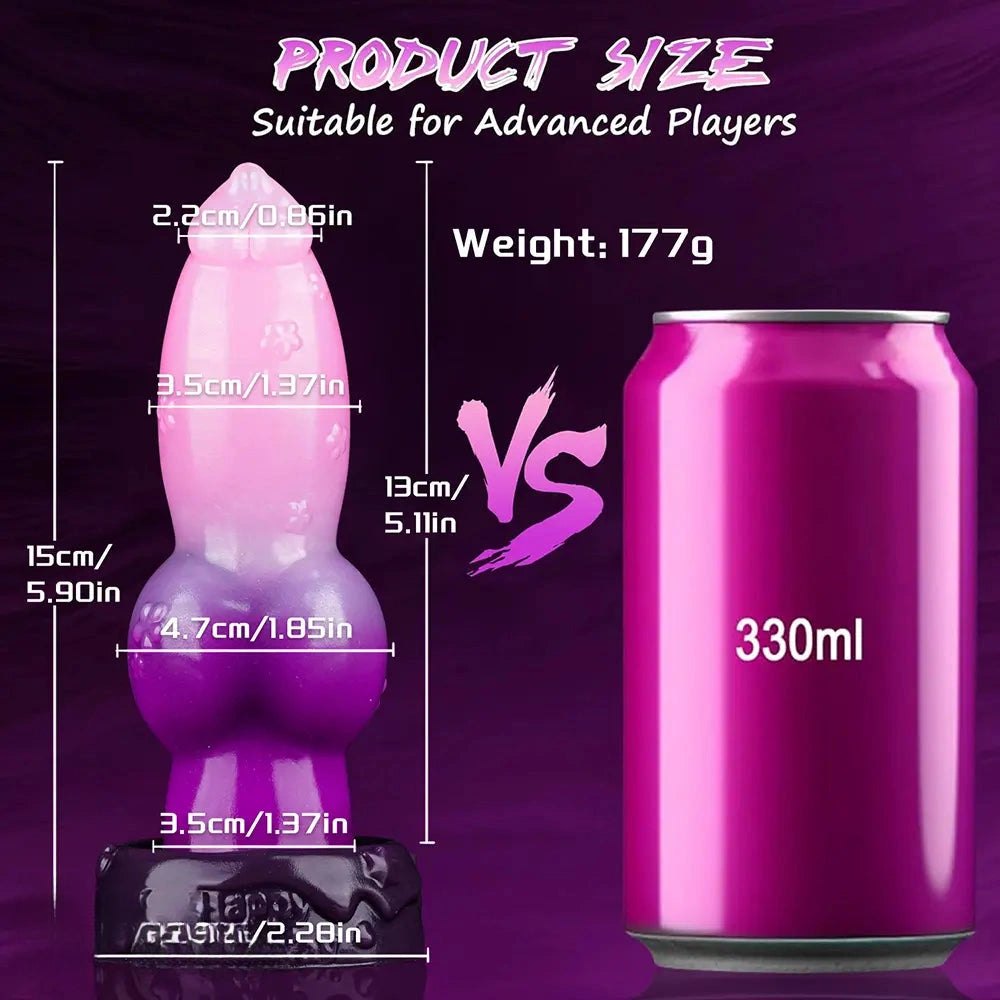 Ombre Knot Animal Dildo - Knotted Horse-Style Dildo