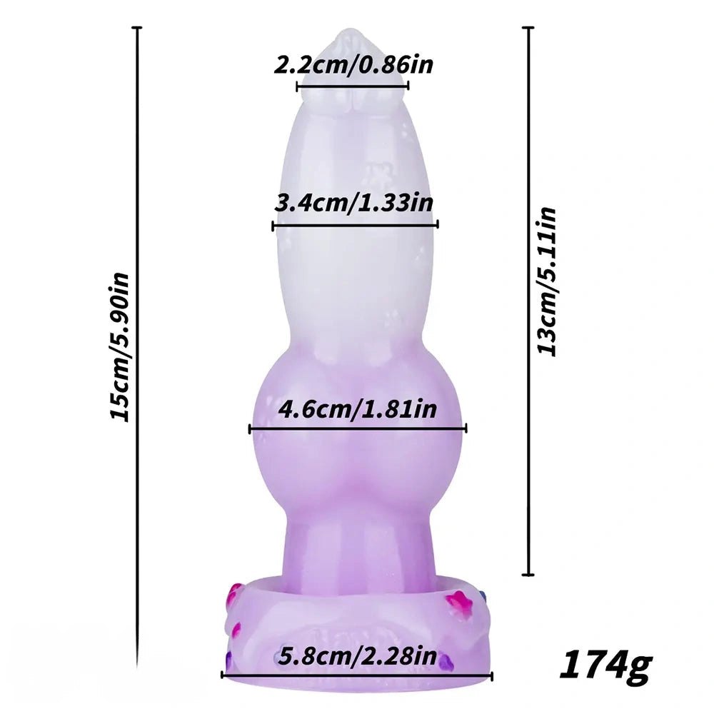 Ombre Knot Animal Dildo - Knotted Horse-Style Dildo