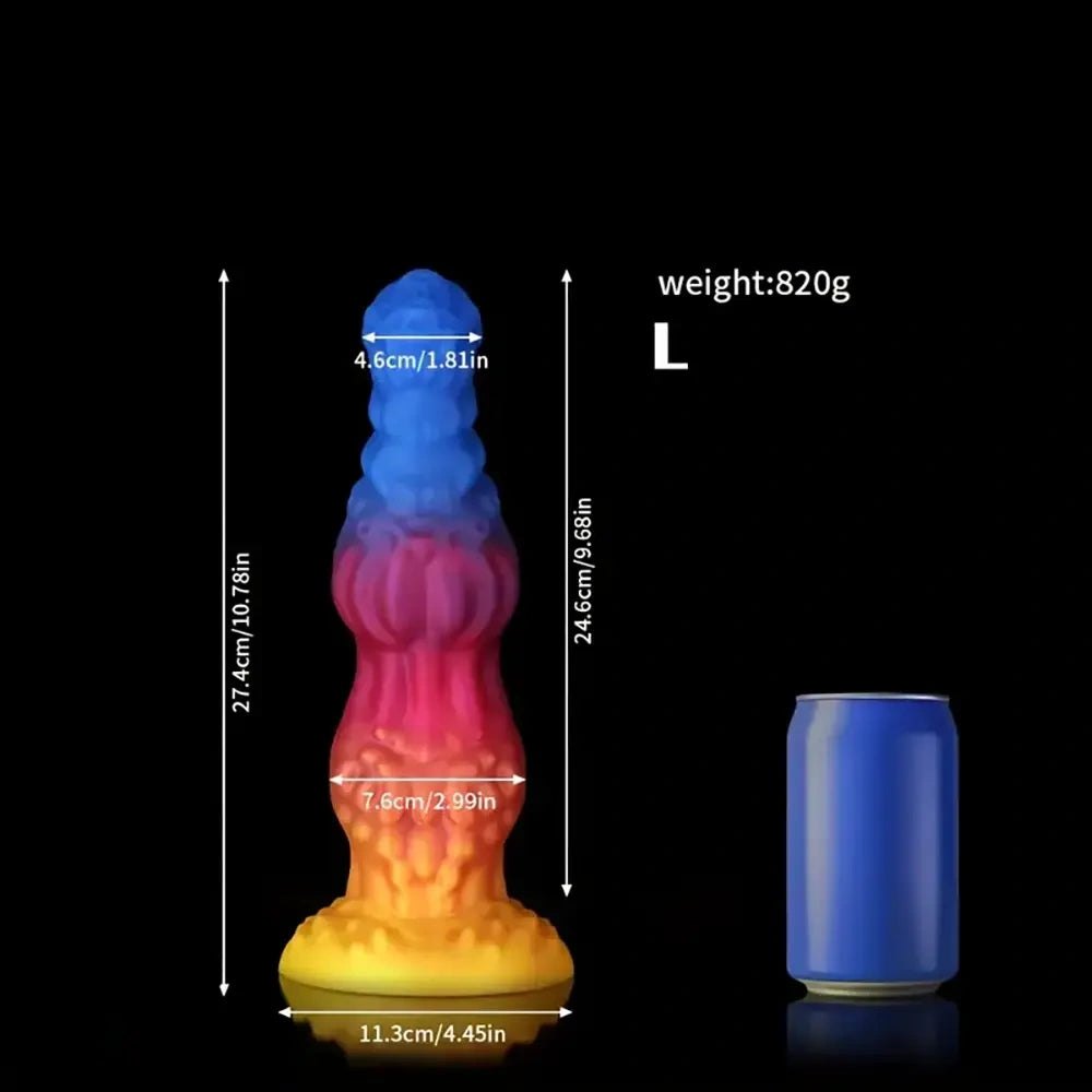 Ombre Knotted Animal Dildo Set - Knotted Dog Dildo