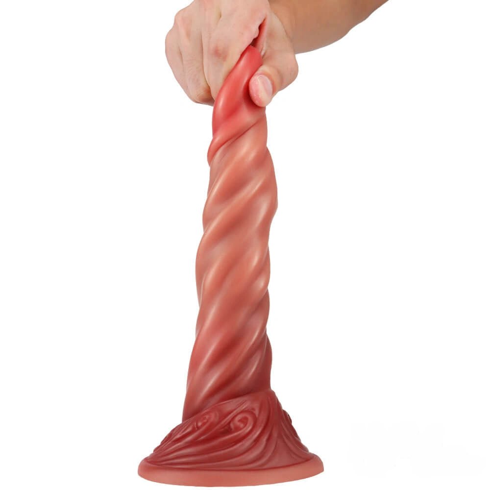Ombre Liquid Silicone Fantasy Dildo - Colorful 3D Printed Dildo
