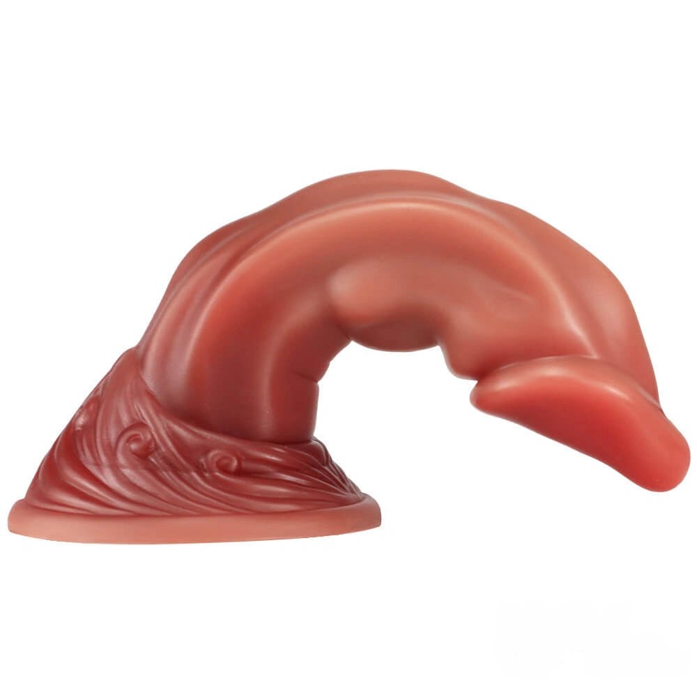 Ombre Liquid Silicone Fantasy Dildo - Colorful 3D Printed Dildo