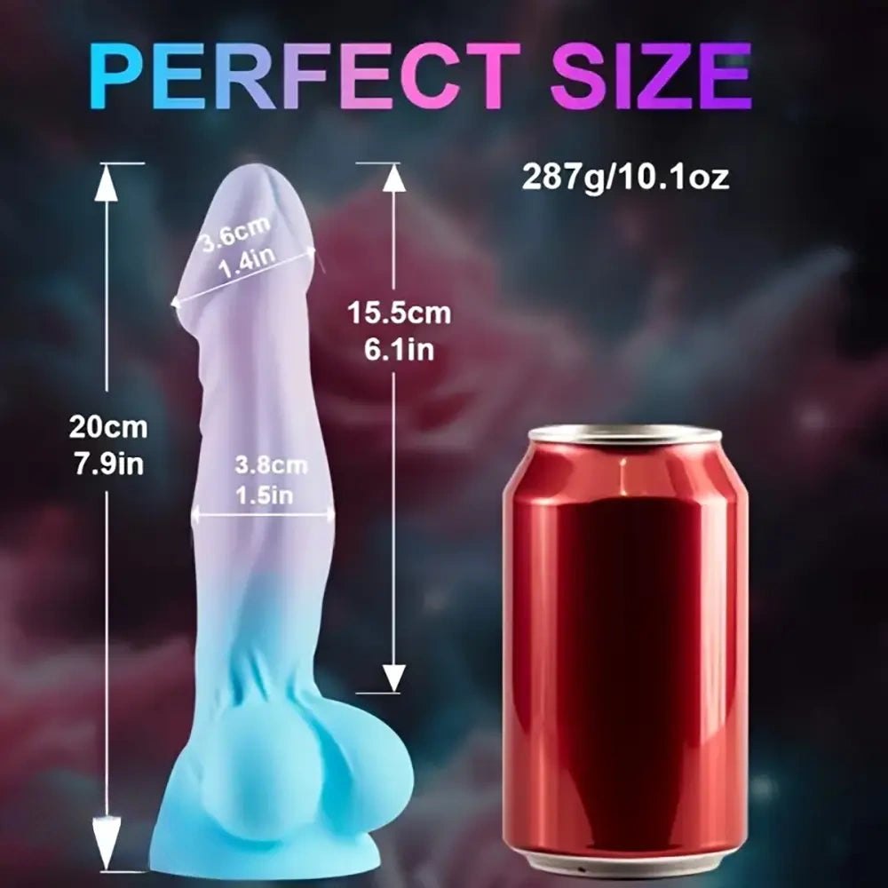 Ombre Realistic Dildo 7.9 In - Realistic Silicone Dildo