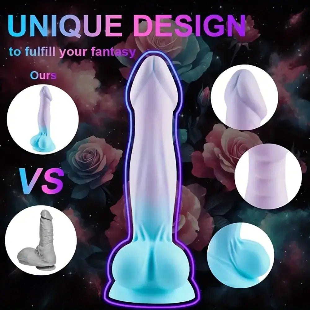 Ombre Realistic Dildo 7.9 In - Realistic Silicone Dildo