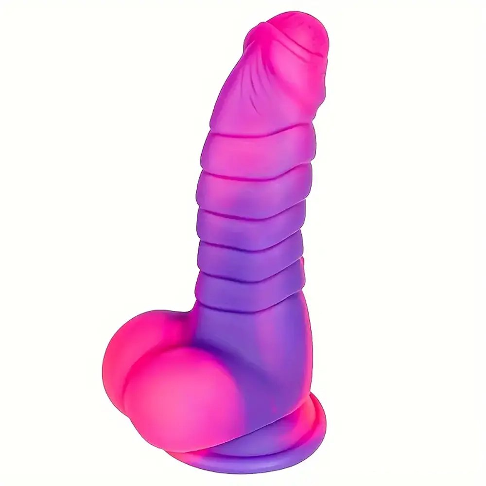 Ombre Ribbed Fantasy Dildo - Monster Fantasy Dildo